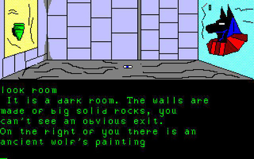 The first room of The Anger of Pharaoh XXXV, running under DOS