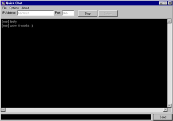 qChat window